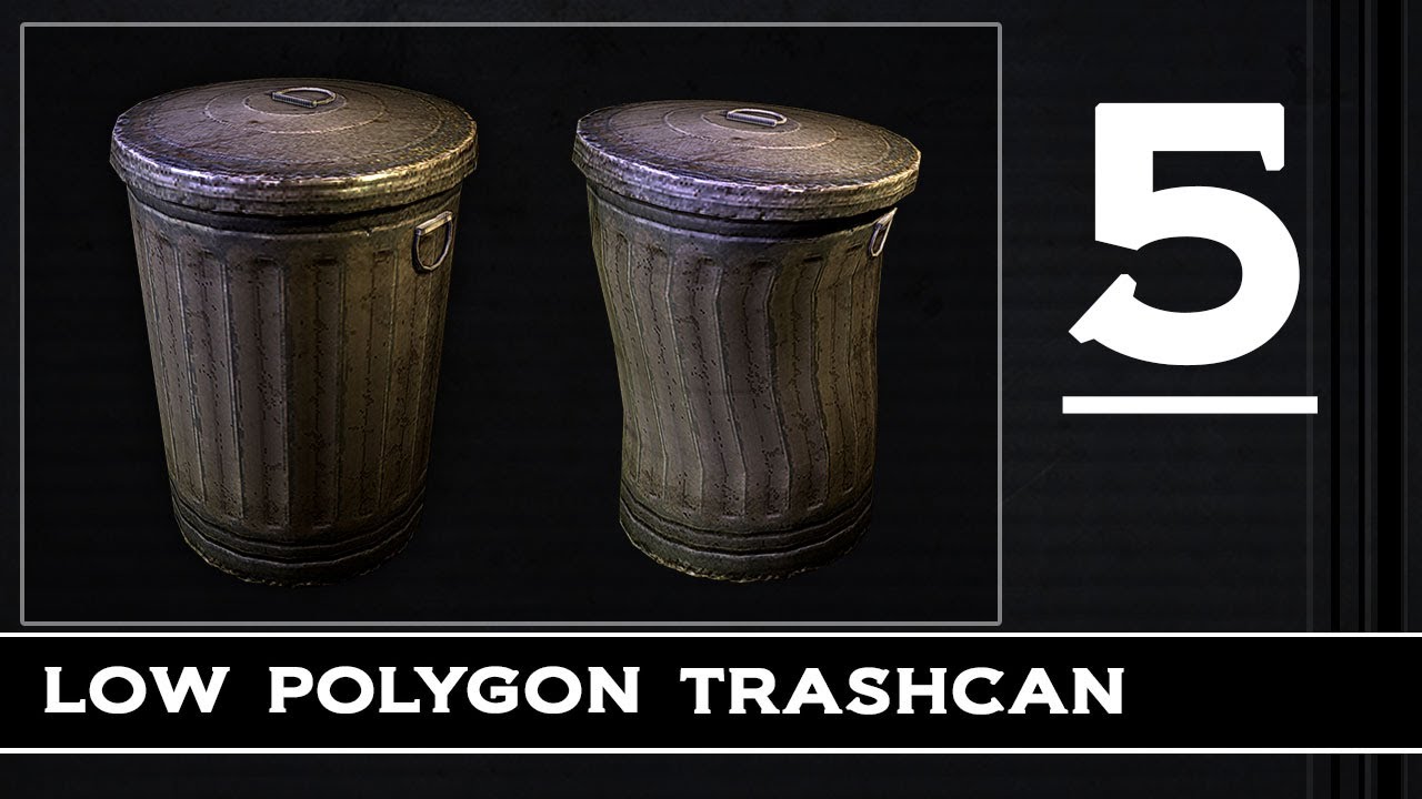 Autodesk Maya 2014 - Trash Can Part 5