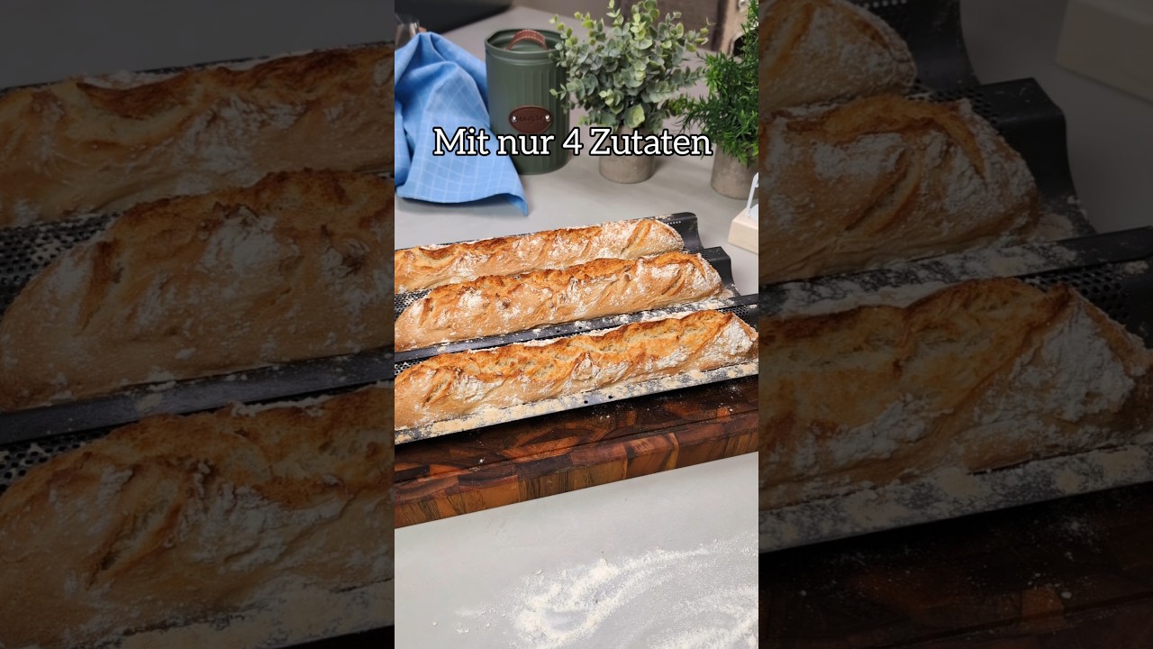 unglaublich leckere Baguettes - mit nur 4 Zutaten ohne Zuckerzusatz