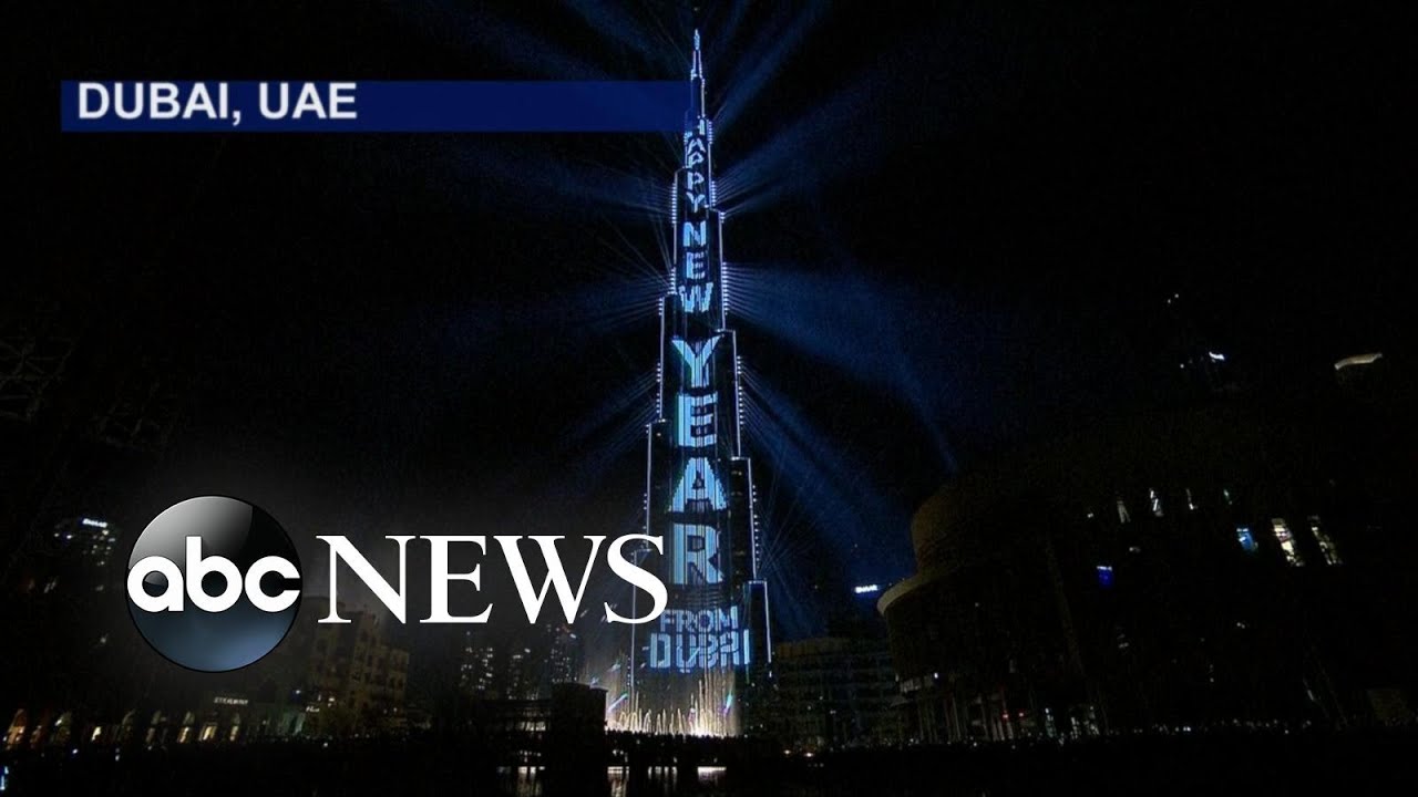 Dubai, UAE Celebrates the Start of 2018