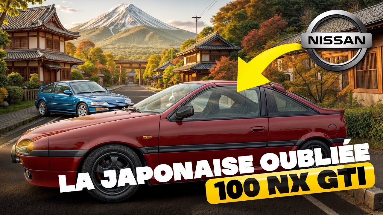 NISSAN 100 NX GTI 🔥 “La Japonaise Oubliée qui Rivalise avec la CRX VTEC”