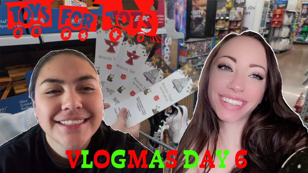 ANGEL TREE & TOYS FOR TOTS SHOPPING!!🎁 | VLOGMAS DAY 6🎄