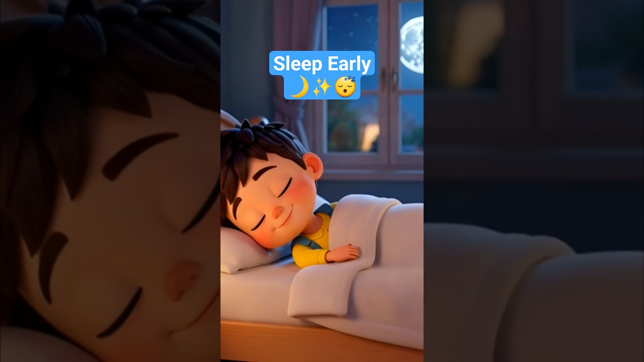 early to bed happy head | good bedtime habits for kids | 