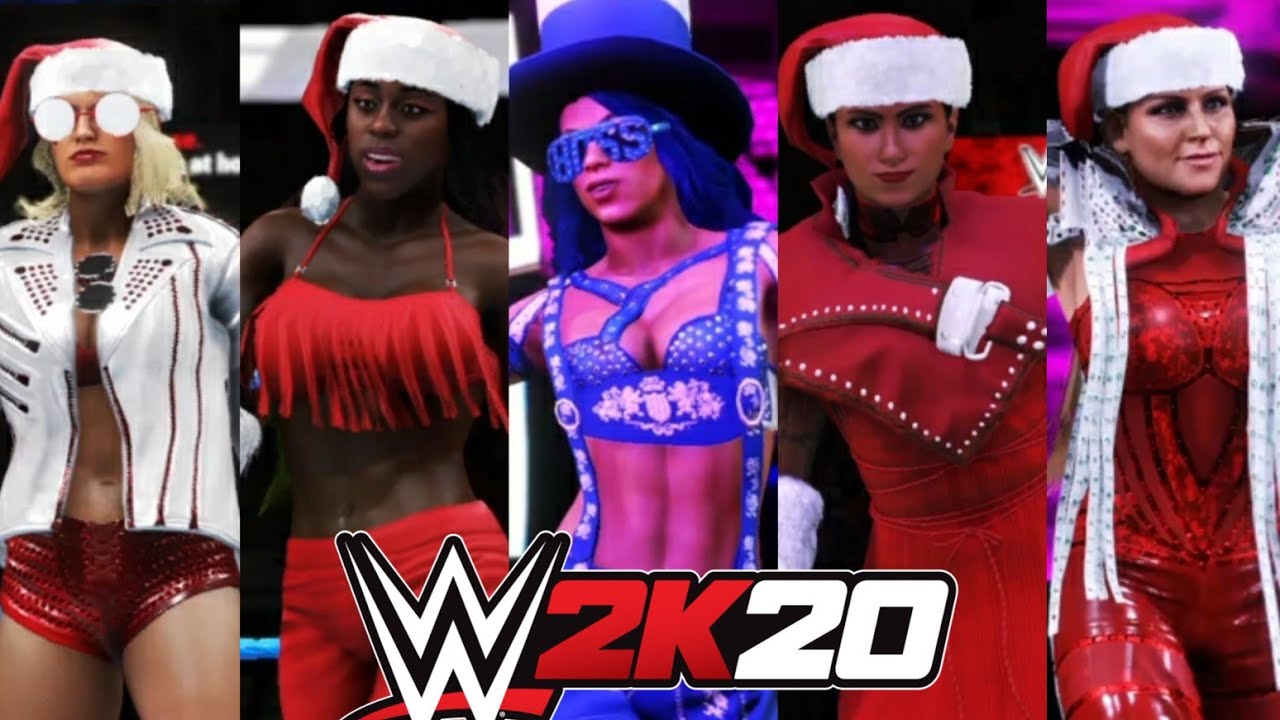 WWE 2K20 Entrances: Santa's Little Helper | SmackDown Women's Superstars