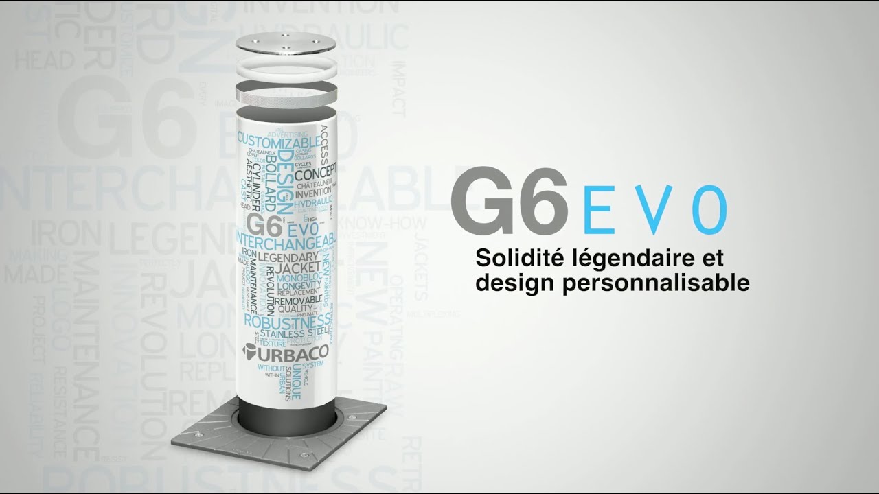 Borne escamotable G6 EVO - Solidité légendaire et design personnalisable - URBACO France