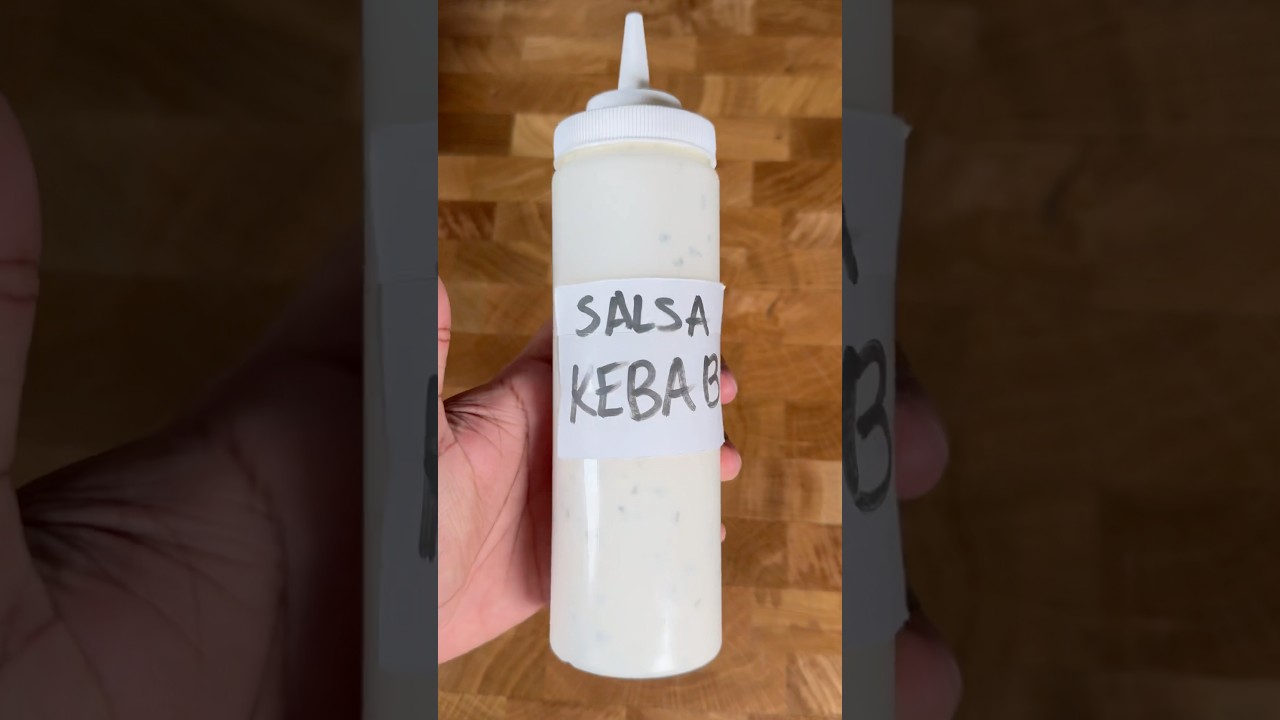 Salsa blanca de Kebab 🌯🥙 #salsa #kebab #recetas #recetasfaciles #lakhocina