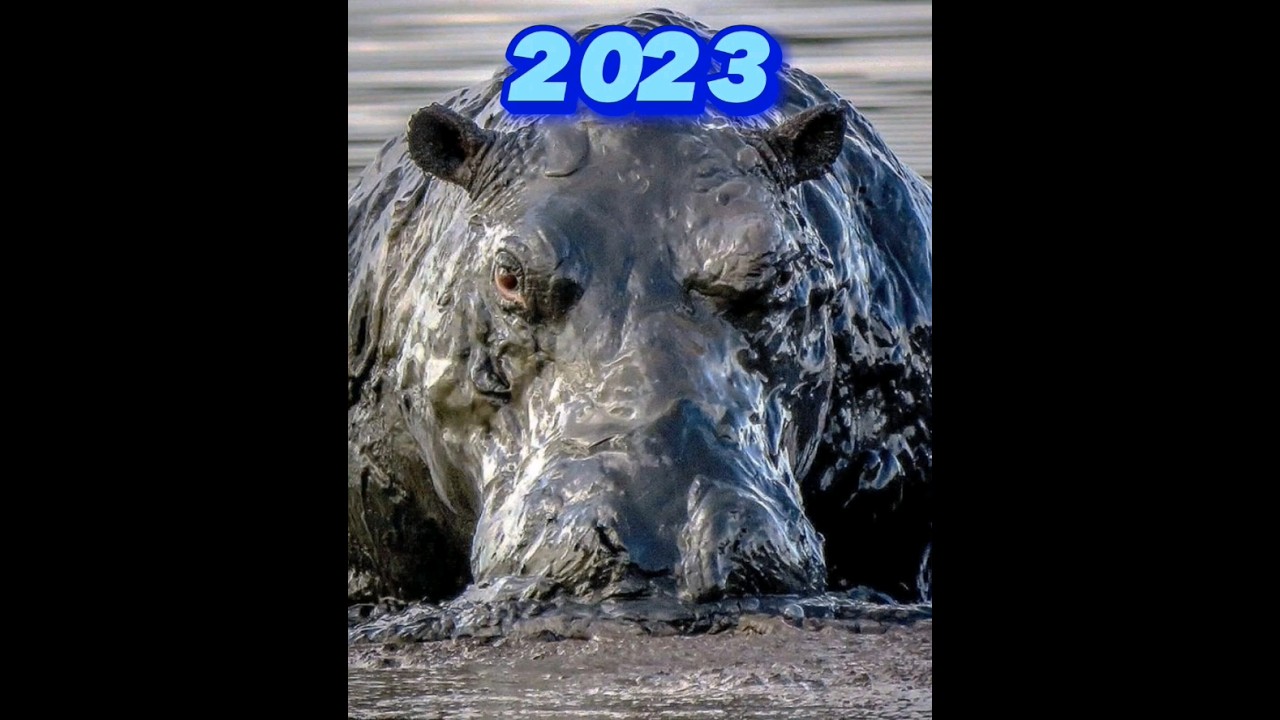 Hipopotam 🦛2023 kontra 5000 p.n.e. | hipopotam potw&oacute;r #lew #kr&oacute;tki #wideo