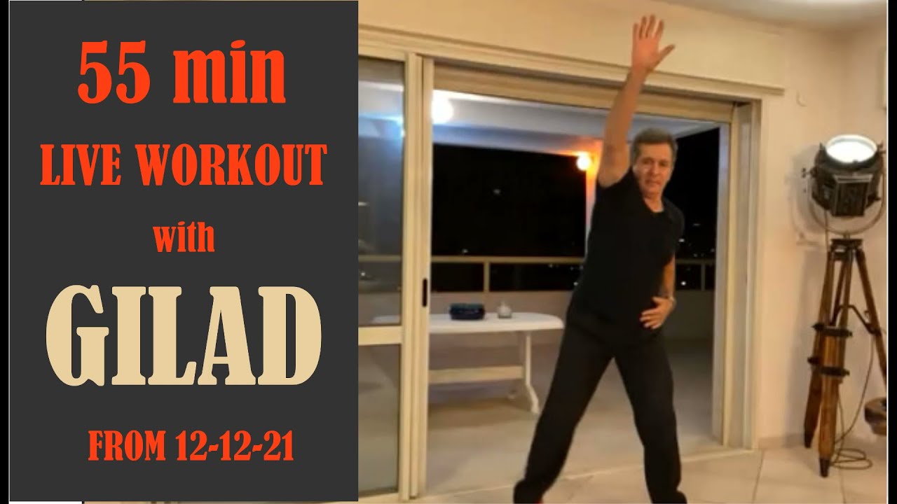 Live 55-min Cardio and Toning Workout with Gilad from December  12, 2021