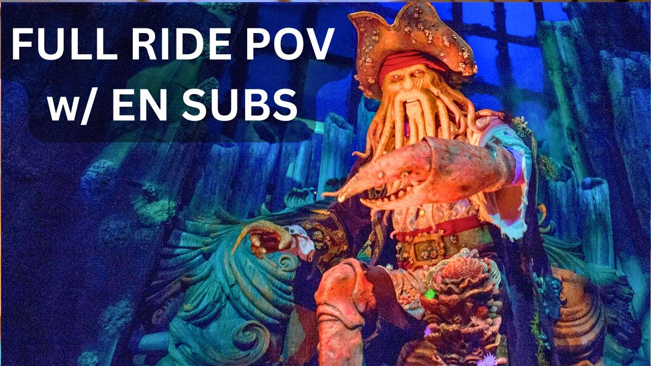[EN Sub] Pirates of the Caribbean: Battle for Sunken Treasure - Shanghai Disneyland | 4K 60FPS