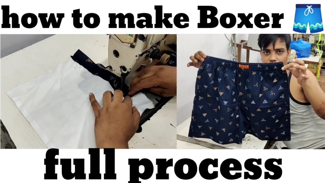 How to make Boxer shorts🩳| kaise Boxer chaddi banaye jata hai|full process| Boxer fly zip