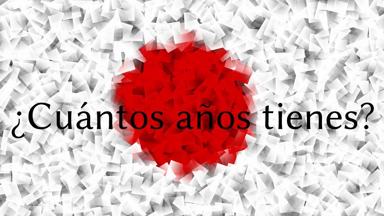 Aprender Japonés - ¿Cuántos años tienes?