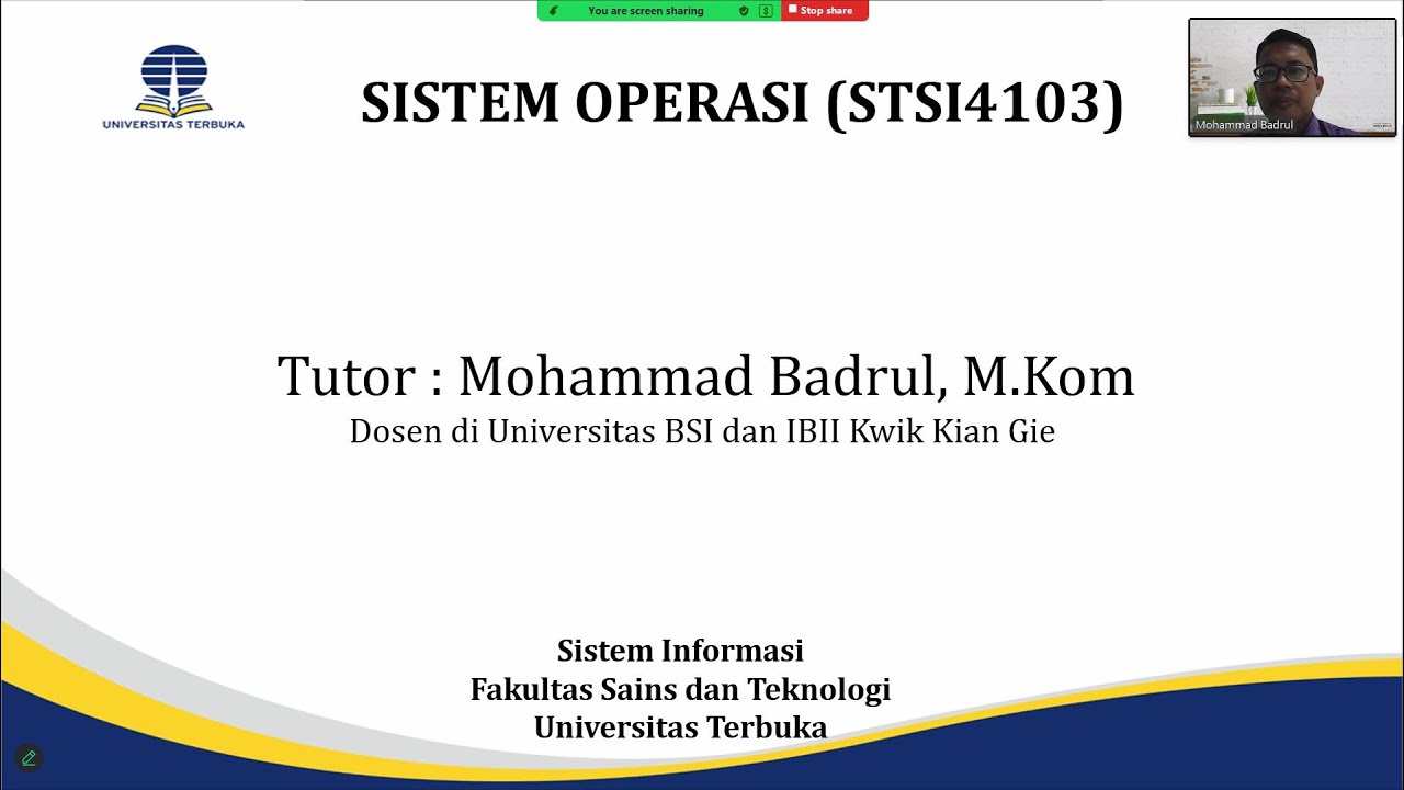 Sistem Operasi STSI4103 - Sesi 2
