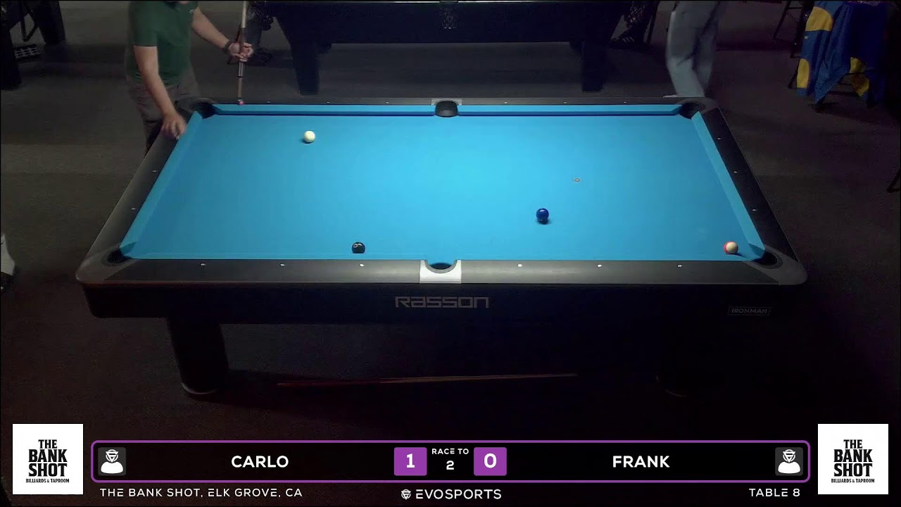 CARLO vs FRANK - THE BANK SHOT - TABLE 8 | EvoSports
