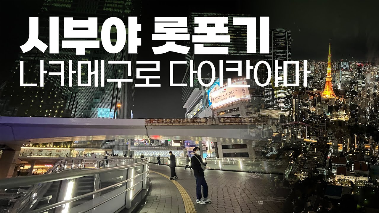 도쿄 여행 2편 시부야 롯폰기 나카메구로 다이칸야마 | 도쿄다운 도쿄의 밤거리