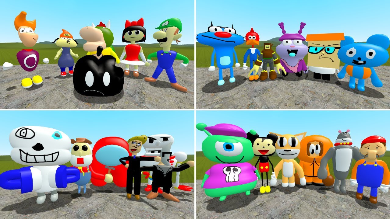 NEW 3D MEMES NEXTBOTS FANMADE v6 Vs v2 v3 v4 v5 IN Garry's Mod