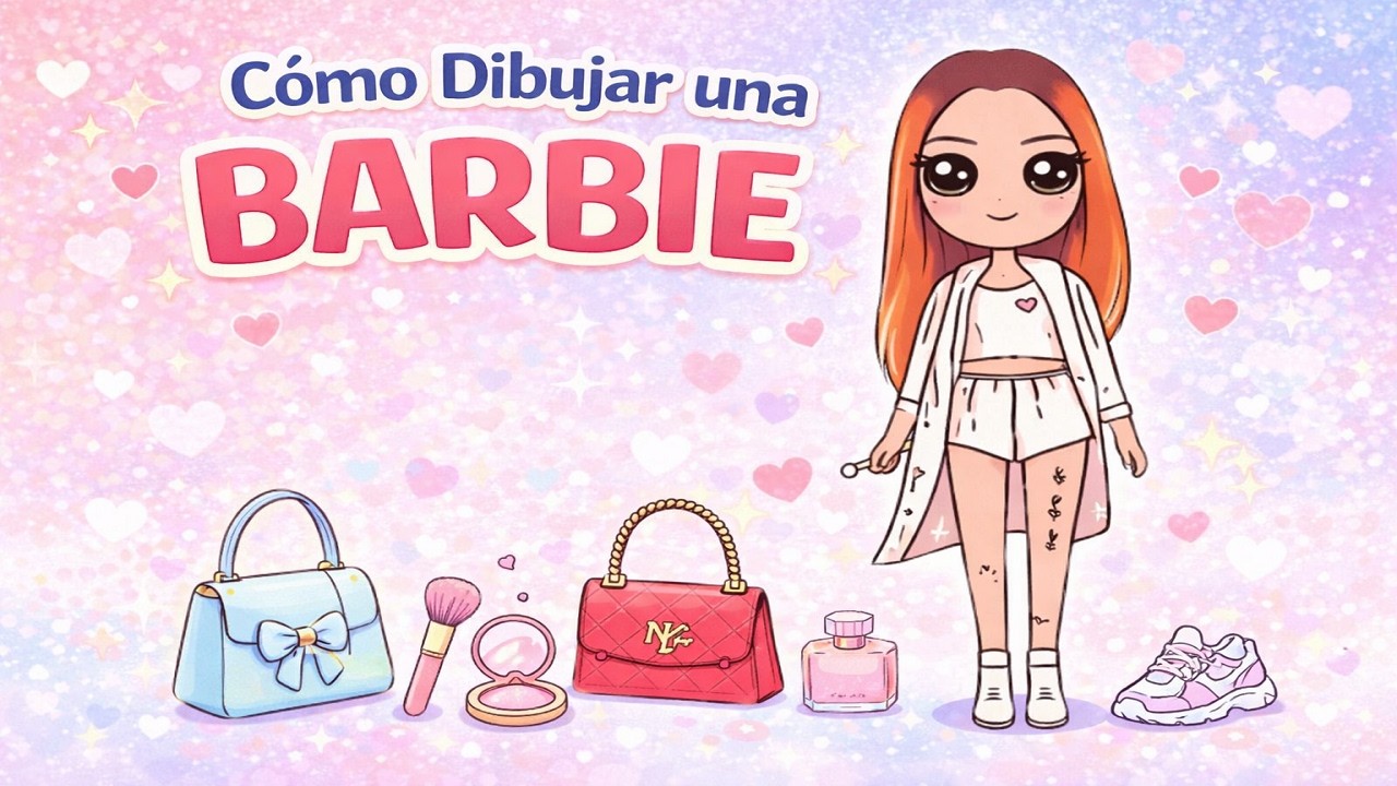 Cómo dibujar una Linda Niña Barbie 💖✨