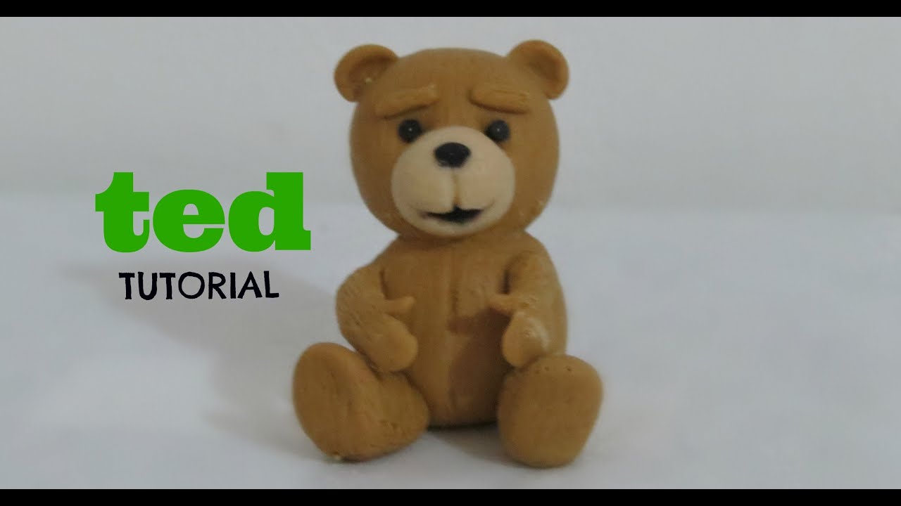 TUTORIAL - TED - PLASTILINA - PORCELANA FRIA