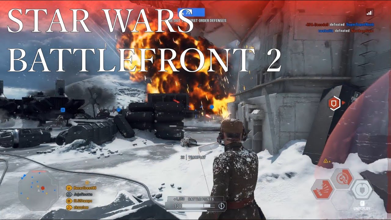 Star Wars Battlefront 2 - Galactic Assault - Starkiller Base - Officer Gameplay (No Commentary)