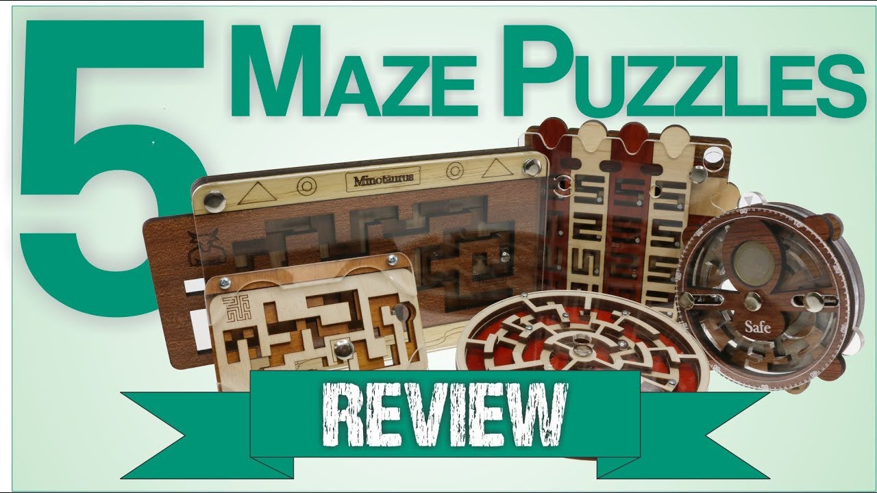 5 MAZE PUZZLES - Review - Puzzle Master Maze Puzzles