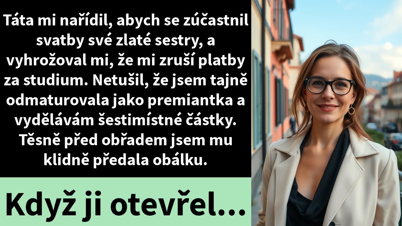 Táta mi nařídil, abych se zúčastnil svatby své zlaté sestry, a vyhrožoval mi, že mi zruší platby za