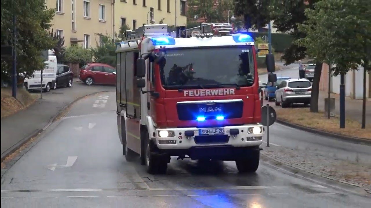 LF 20, TLF 16/25 FF Sangerhausen und KdoW FF Oberröblingen