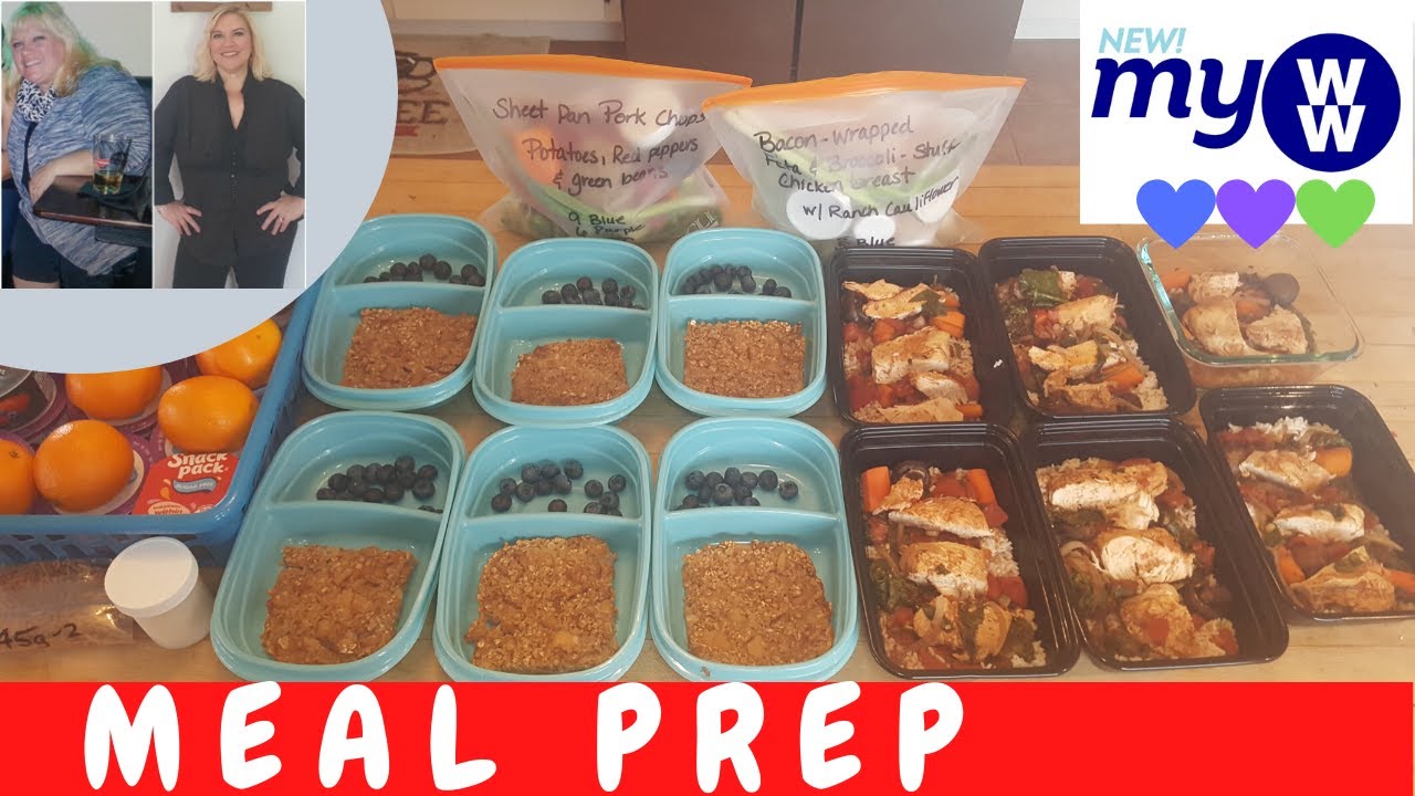 BAKED APPLE CINNAMON OATMEAL | SLOW COOKER TOMATO BALSAMIC CHICKEN | MEAL PREP | MyWW💙💜💚