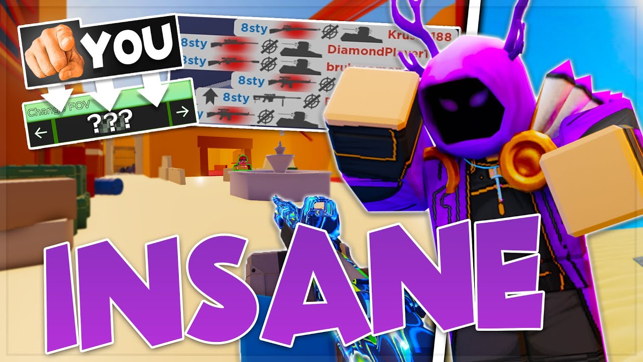 I used my FANS BEST SETTINGS in Roblox Arsenal! Pt 2