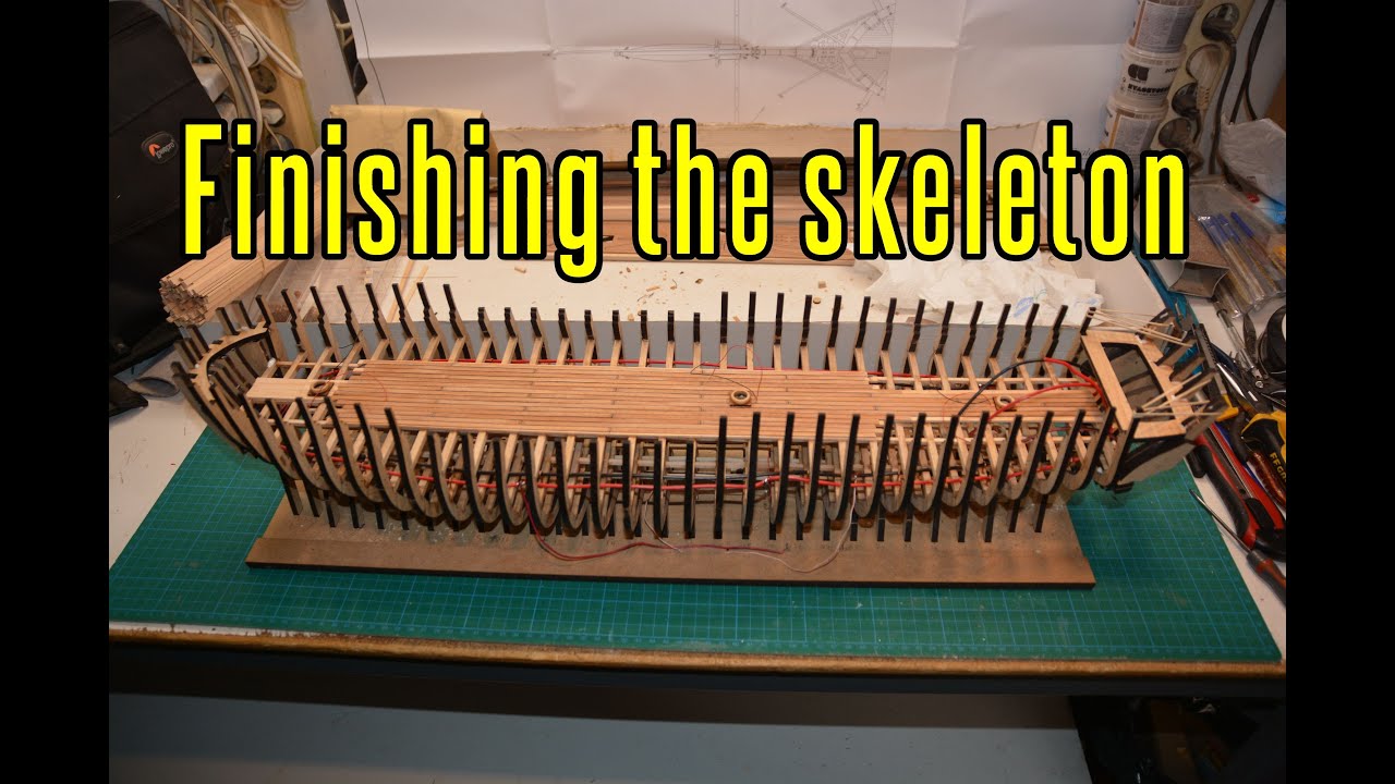 USS Constitution Agora Models - part 7 Finishing The Skeleton