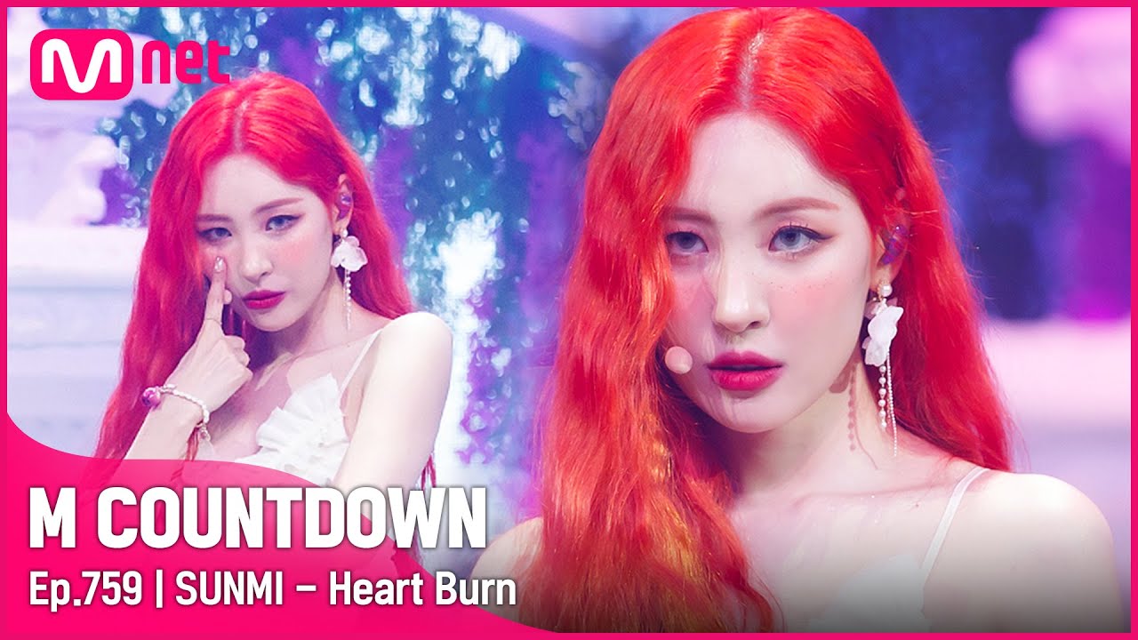 [SUNMI - Heart Burn] Comeback Stage | #엠카운트다운 EP.759 | Mnet 220630 방송