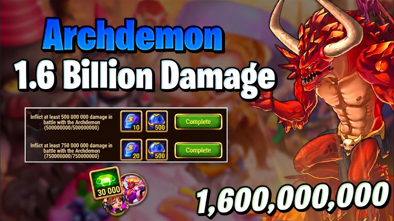 Hero Wars Archdemon Best Team | 1.6 Billion Damage Guide | Best Buffs & Talisman