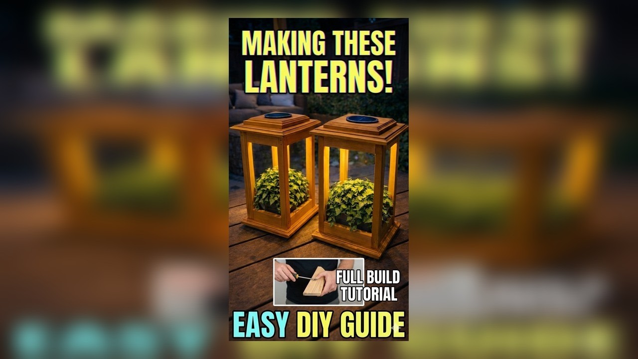 DIY Solar Lanterns from Cedar | How to Build Handcrafted Outdoor Solar Lanterns