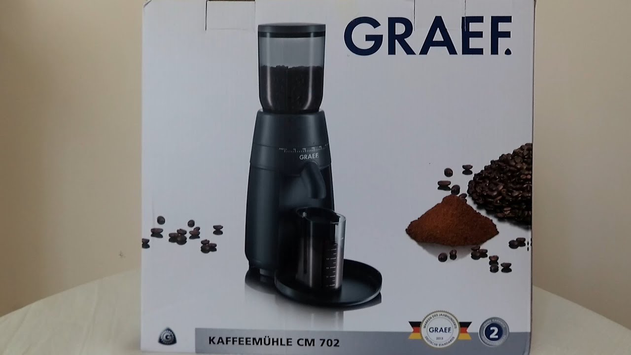 Распаковка лучшей бюджетной кофемолки Graef CM 702. Unboxing best budget coffee grinder