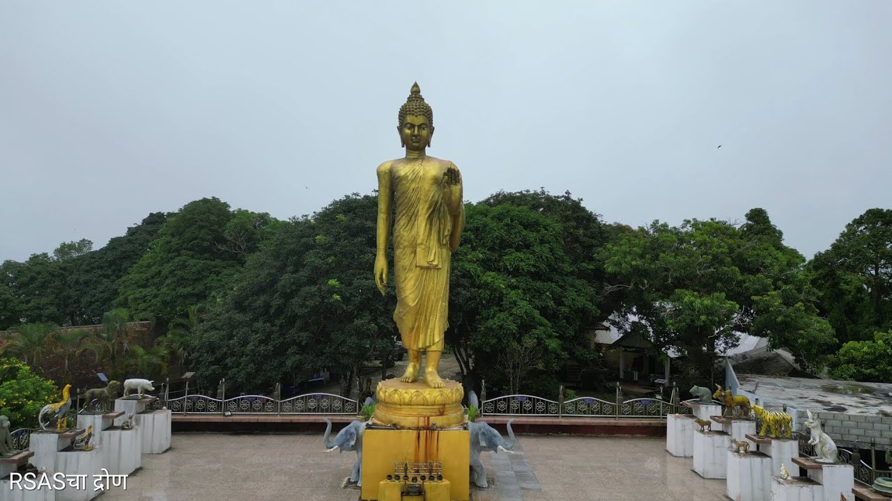 Pra Buddha Dipankara #KohSamui #Thailand  (#थायलंड) #ड्रोण #Drone #DjiMini3Pro #RSAS_Cha_Drone