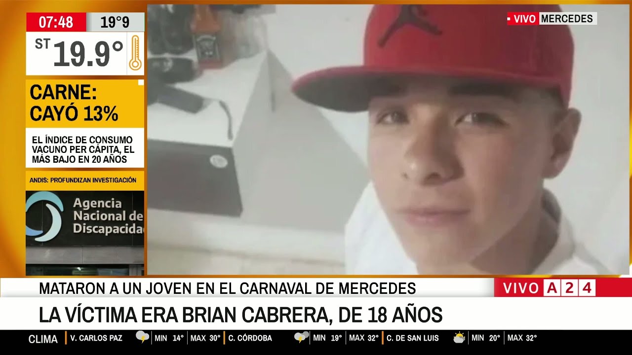 🚨 Mataron a un joven en el carnaval de Mercedes