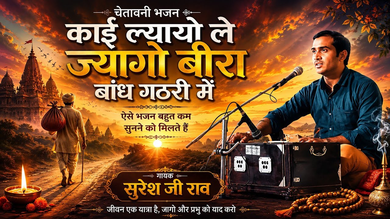 चेतावनी भजन ।। काई ल्यायो ले ज्यागो बीरा बांध घटरी में ।। Hindi Bhajan ।। Chetavni Bhajan Suresh Rav