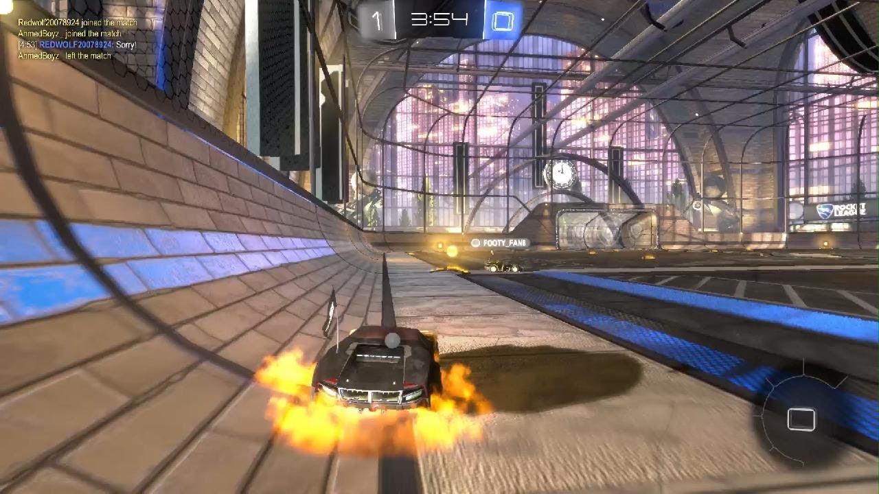 Playing Rocket League 