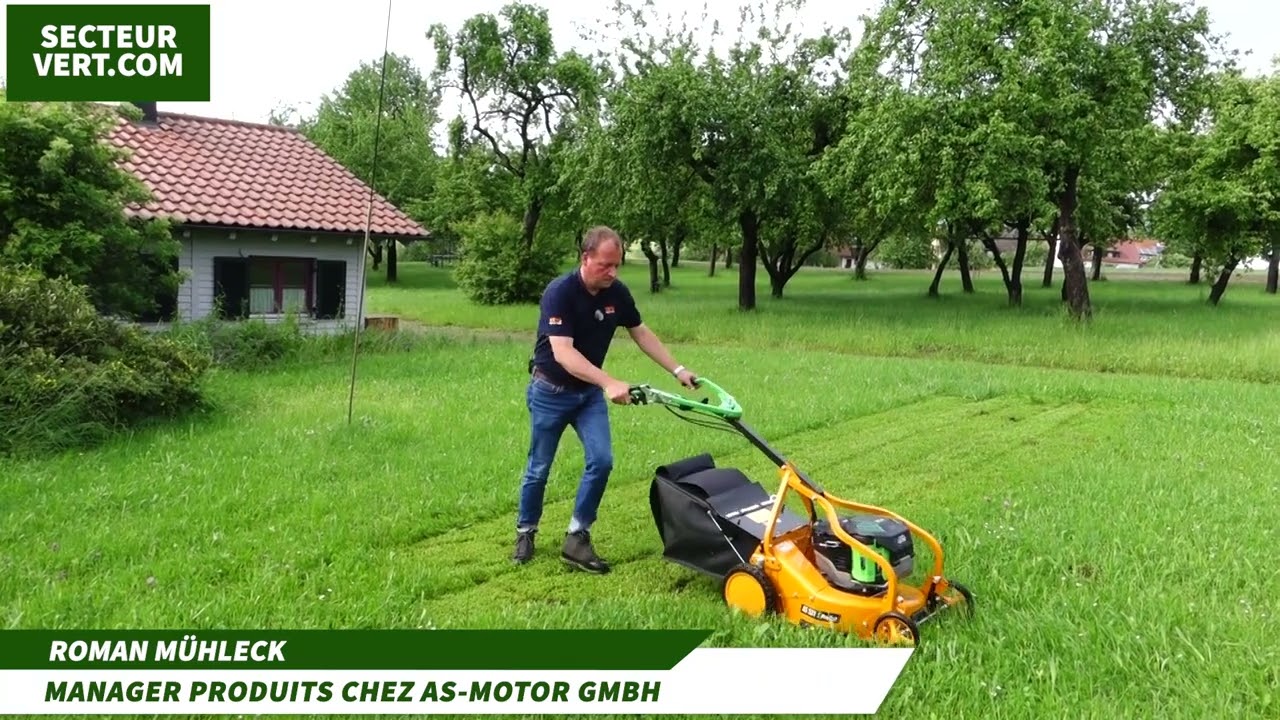 AS-MOTOR : Roman MÜHLECK présente la nouvelle TONDEUSE A BATTERIE professionnelle AS 531 E-ProCut B