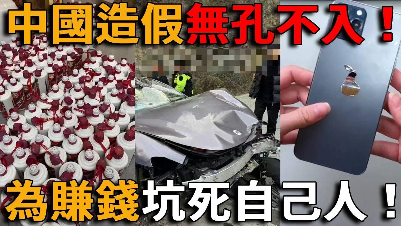 中國造假崛起太瘋狂，假煙假酒假食品、假手機、假科學家……造假無所不在！網購像開盲盒，逆天無底線賺錢，坑的就是同胞！