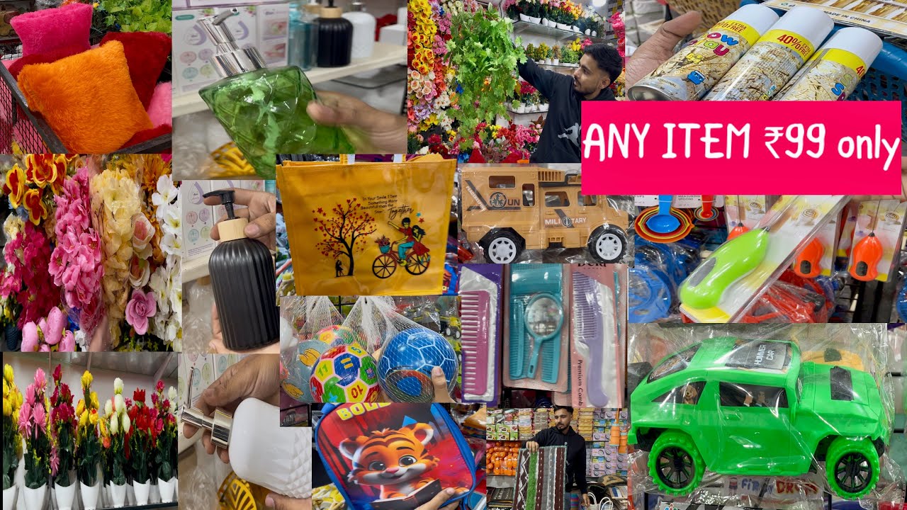 Hyderabad biggest 😱₹99 World in TOLICHOWKI toys😱crockery||flowers uniqueitems✨Gifts #viralvideo 🔥🌟⭐️