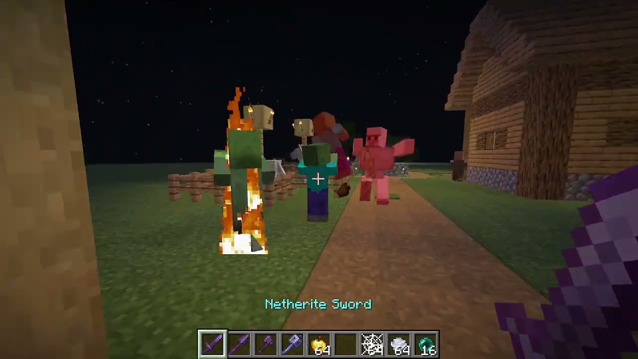 Minecraft Combat practice in hopes of beating HIM!