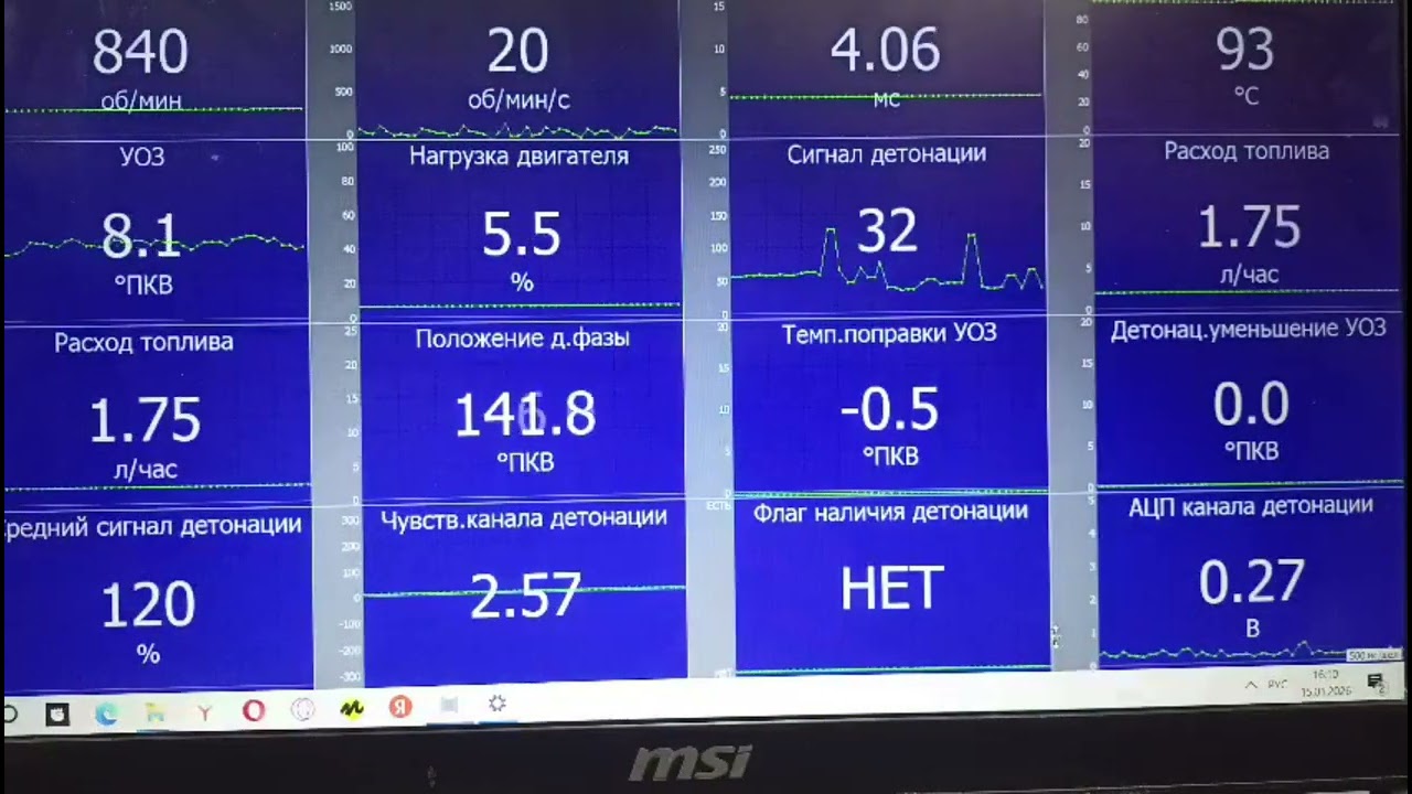 поведение авто при незатянутом датчике детонации