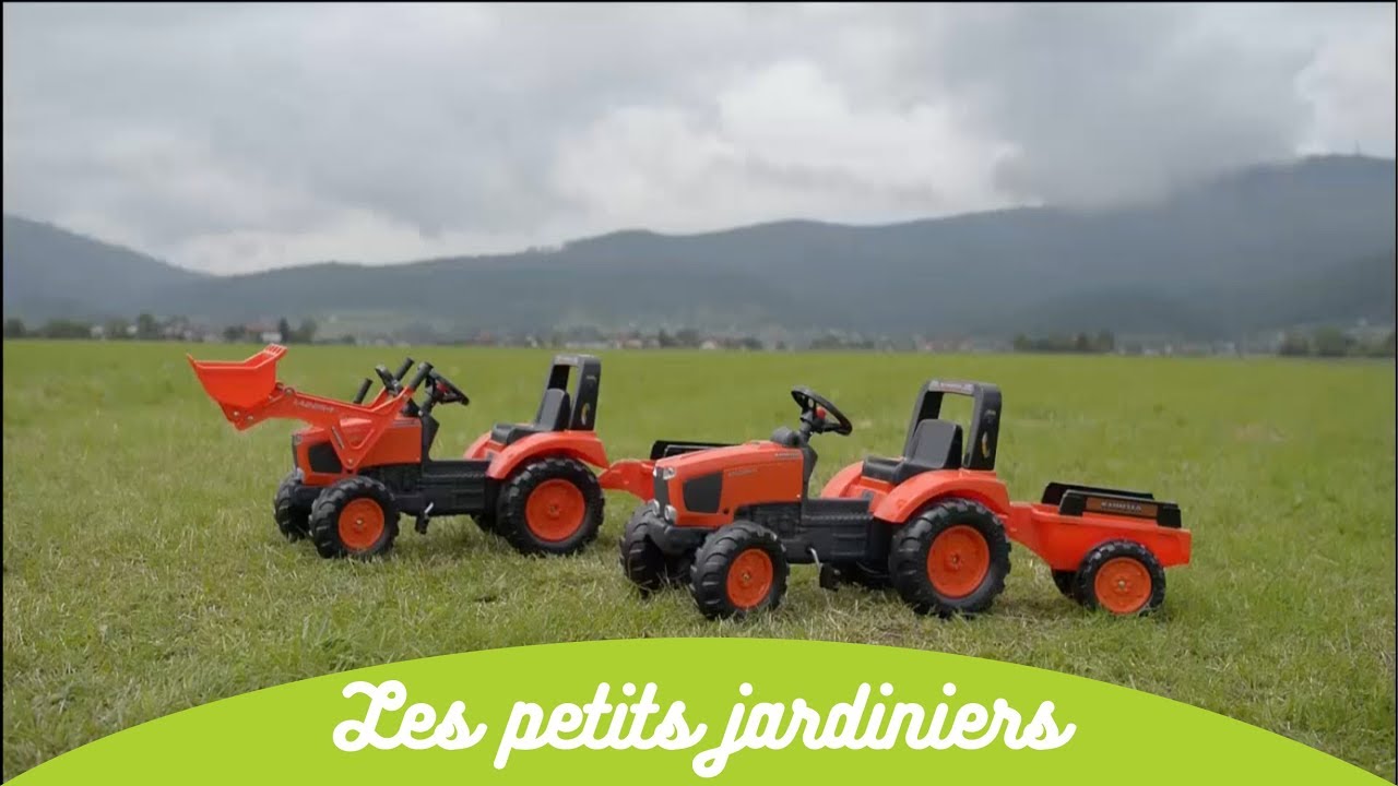 Falk Toys - Kubota pedal tractor and digger (Ref. 2060AB, 2060AM)