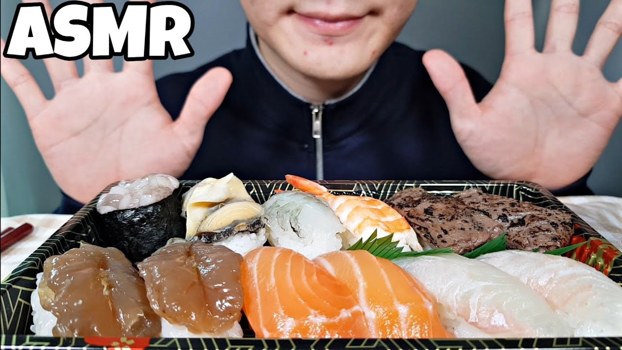 모듬초밥 리얼사운드 먹방 ASMR Sushi Mukbang Eating sounds Real sounds