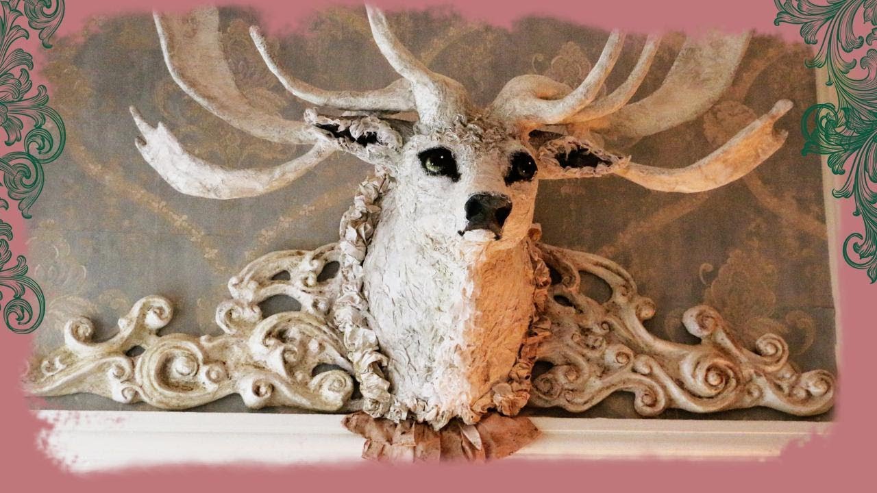 PAPIER MACHE HUNT TROPHY-TIPS & ADVICES TO MAKE ONE | Merveilles en Papier