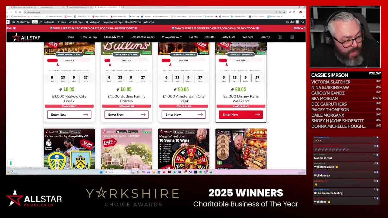 Live Draw - 11 March 2026