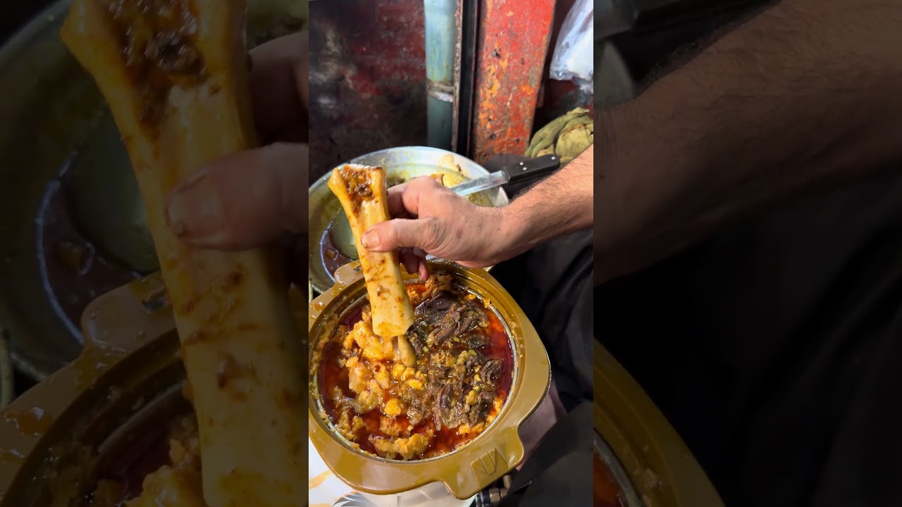 Famous Baloch Siri Paye | Spicy And Flavourful Siri Paye | Yakatoot Gate Peshawar #shorts