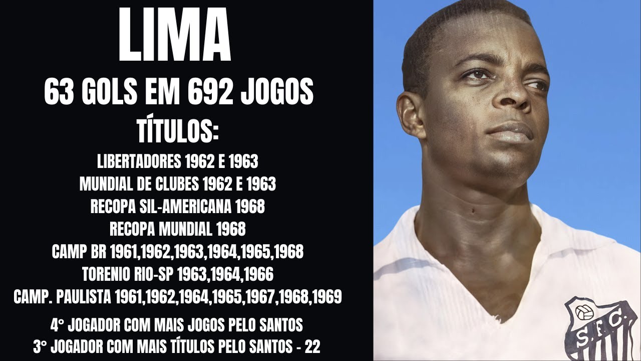 LIMA GOLS PELO SANTOS