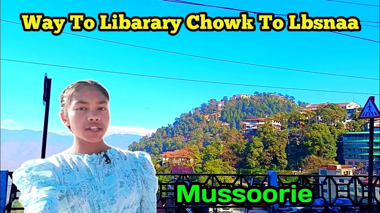 Mussoorie लाइब्रेरी चौक से Lbsnaa तक का सफ़र ।। Winter season में मसूरी की प्राकृतिक सुंदरता 