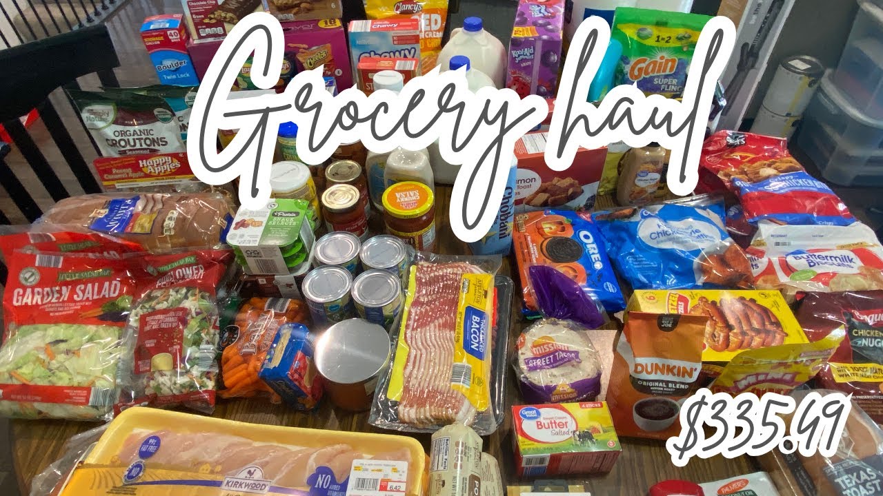 WEEKLY GROCERY HAUL FOR A FAMILY OF 7