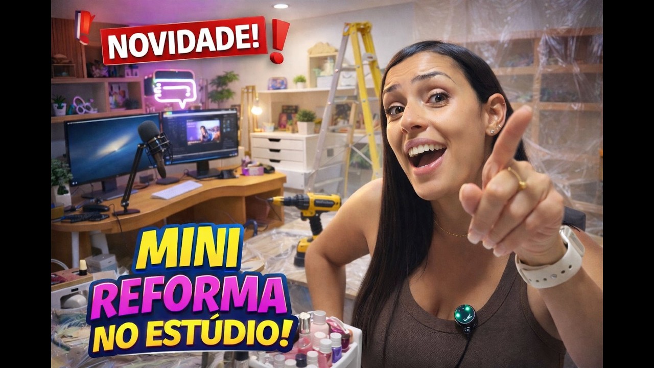 Conhecendo Meu Estúdio e MINI REFORMA Pós 1 Milhão 🌽