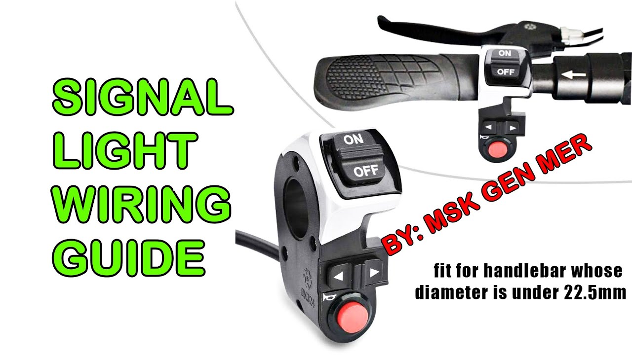 ELECTRIC SCOOTER SIGNAL LIGHT WIRING DIAGRAM // FIIDO Q1 // MOBER S10 // HEADLIGHT AND HORN SWITCH